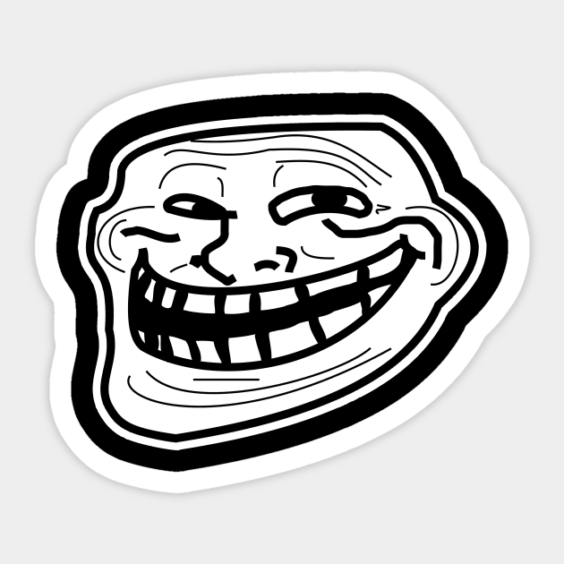 Trollface Sticker by misdememeor